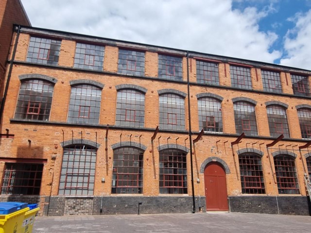 Internal Court yard Vittoria Street Windows 